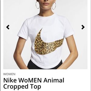 Nike animal cropped top